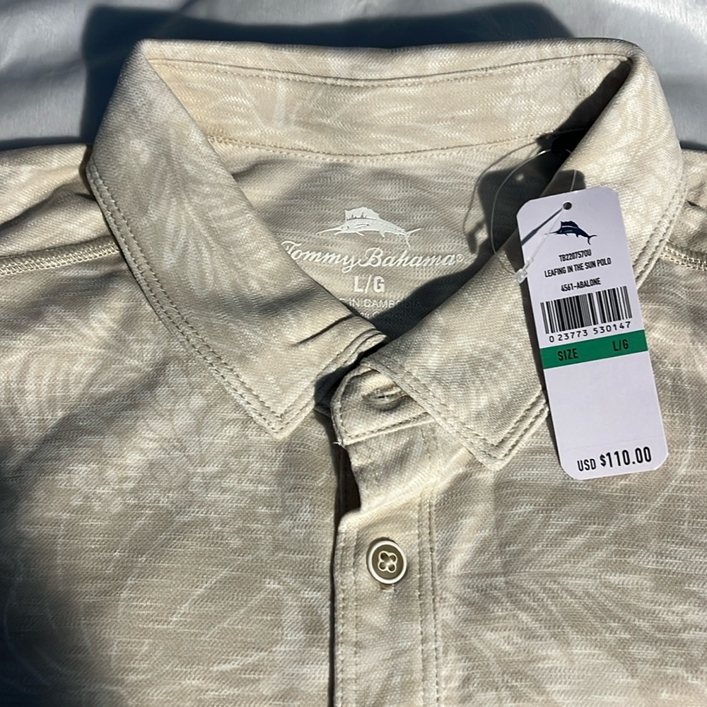 Tommy Bahama Tropical Print Short Sleeve Golf Shirt
